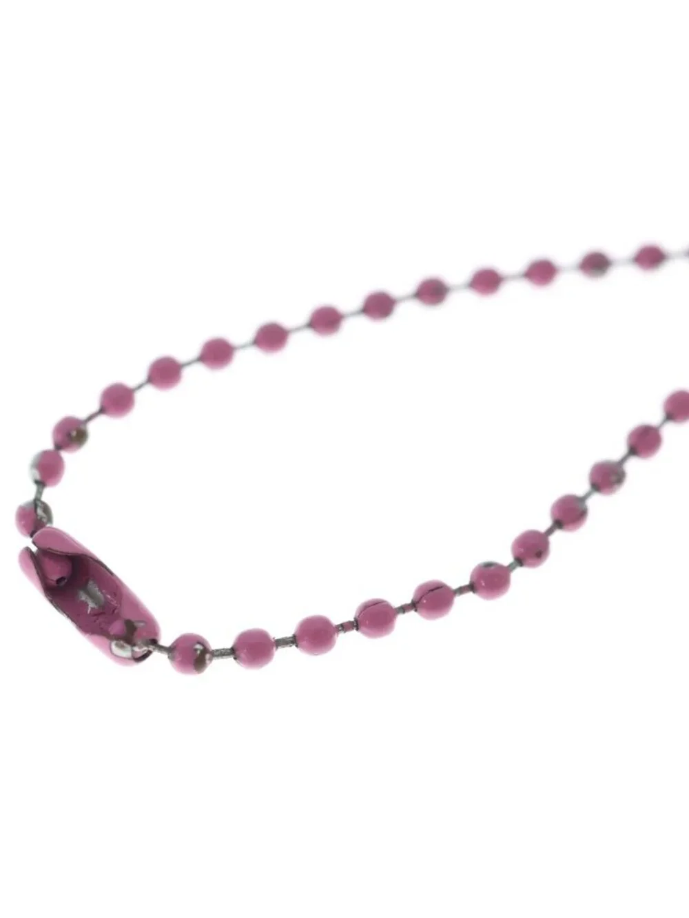 Chrome Hearts Rubber CH Small CH Cross Necklace Silicone Pink